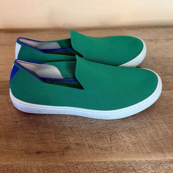 Rothy's The Kids Sneaker Kelly Green Slip On Flats Shoes Size 3 - Picture 3 of 6
